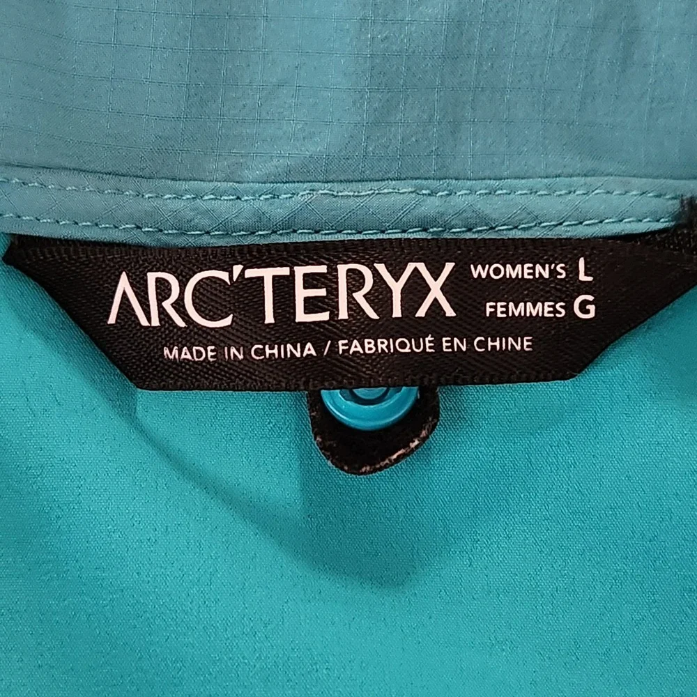 Arcteryx Psiphon SL Pullover Womens Large Blue 1/2 Zip Technical Hooded Jacket - Picture 5 of 11